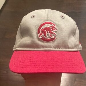 Baby / toddler pink Cubs ball cap hat